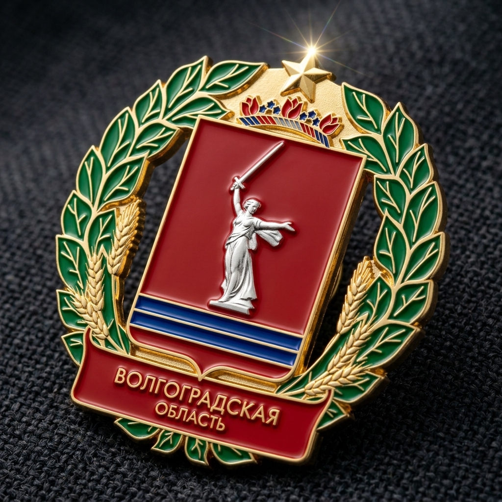 Значок Герб Волгоградской области